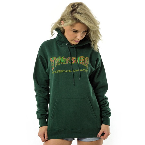 Thrasher sweatshirt hoody WMNS Davis forest green
