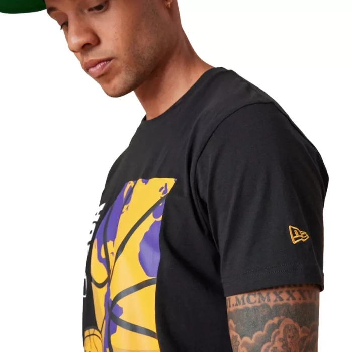 New Era koszulka męska Global Graphic Logo NBA Los Angeles Lakers black