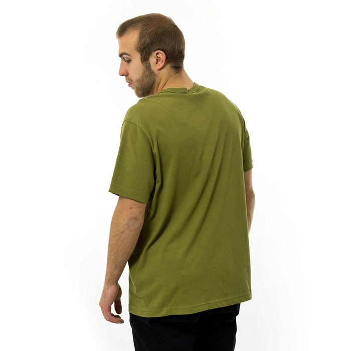 Koszulka męska Champion t-shirt Reverse Weave Embroidered Script Logo Tee khaki (210972/S19/GS543)