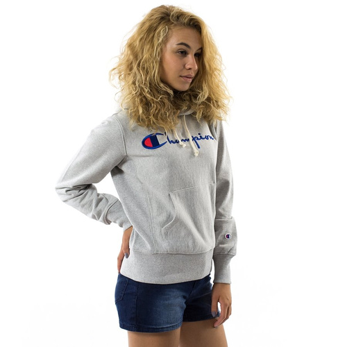 Champion sweatshirt hoody WMNS Reverse Weave grey (110429/S18/EM004)