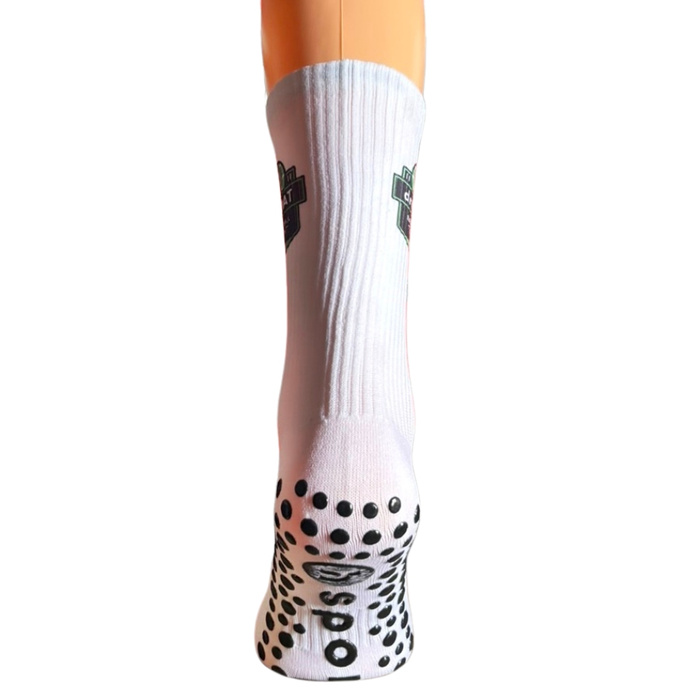 hSports x MAT Wear basketball socks draMAT Classic Logo white