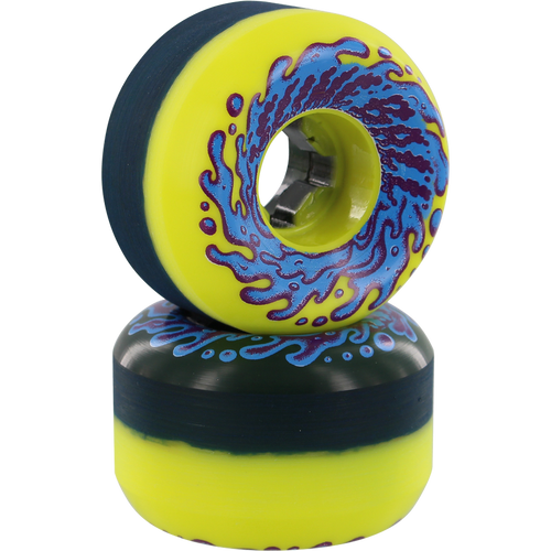 Santa Cruz Skateboards Slime Balls Wheels Double Take Vomit Mini 97A yellow / black 4szt. (53mm)