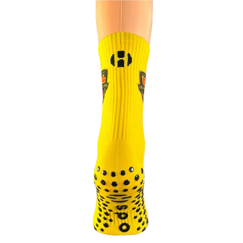 hSports x MAT Wear skarpety koszykarskie UBL Classic Logo yellow