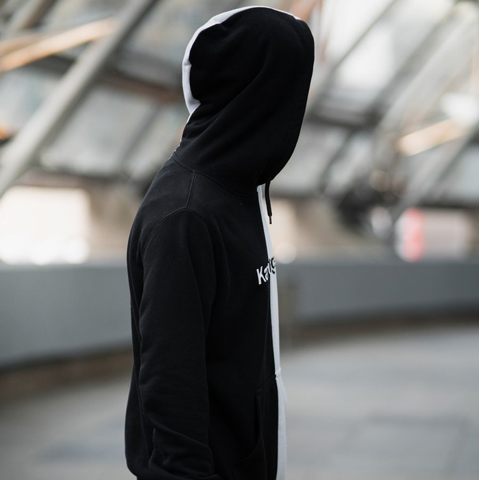 Bluza męska z kapturem Kamuflage* hoody Yin Yang black / white