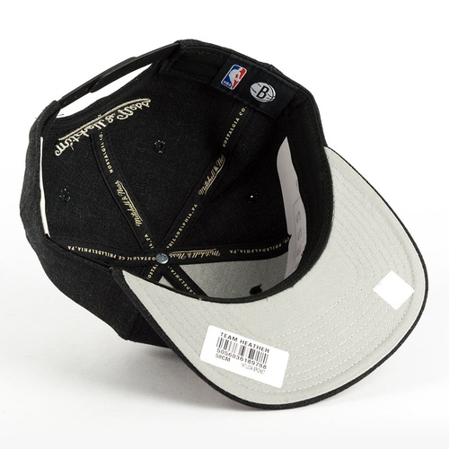 Czapka Mitchell and Ness snapback Team Heather Brooklyn Nets black