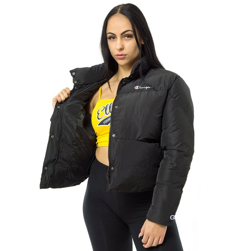 Kurtka zimowa damska Champion Reverse Weave Puffer Jacket black (112318/KK001)