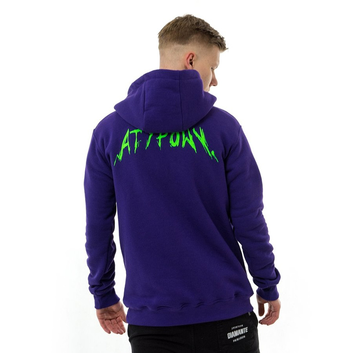 Bluza męska z kapturem BOR hoody Atypowy violet