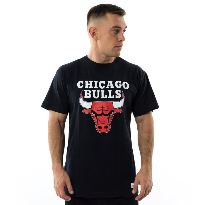 Koszulka męska Mitchell and Ness t-shirt Team Logo Chicago Bulls black