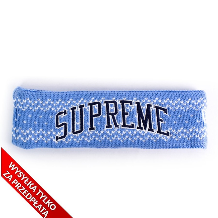 Supreme x New Era Arc Logo Headband blue