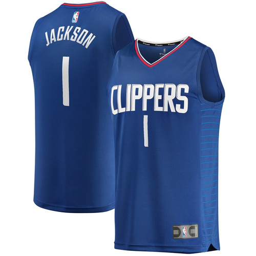 Fanatics Replica Jersey NBA Icon Edition Los Angeles Clippers Reggie Jackson blue