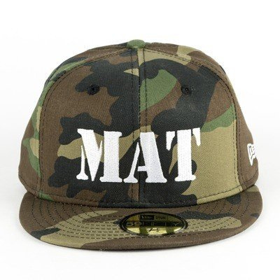 MAT Wear x New Era czapka z daszkiem 59FIFTY fitted cap MAT Script camo