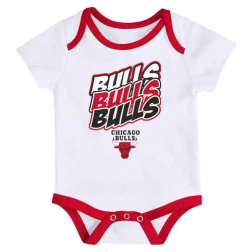 NBA Licensed body dziecięce Chicago Bulls Monterey Tie Dye red / white (2pack)