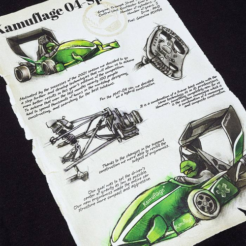 Kamuflage* koszulka damska Formula black