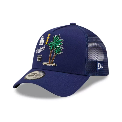 New Era czapka z daszkiem trucker 9FORTY City Graphic A-Frame MLB Los Angeles Dodgers navy