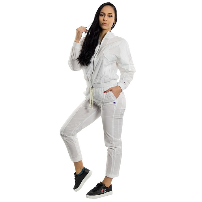 Champion bluza damska Premium Reverse Weave track top Oversized C Logo white (112988/WW001)