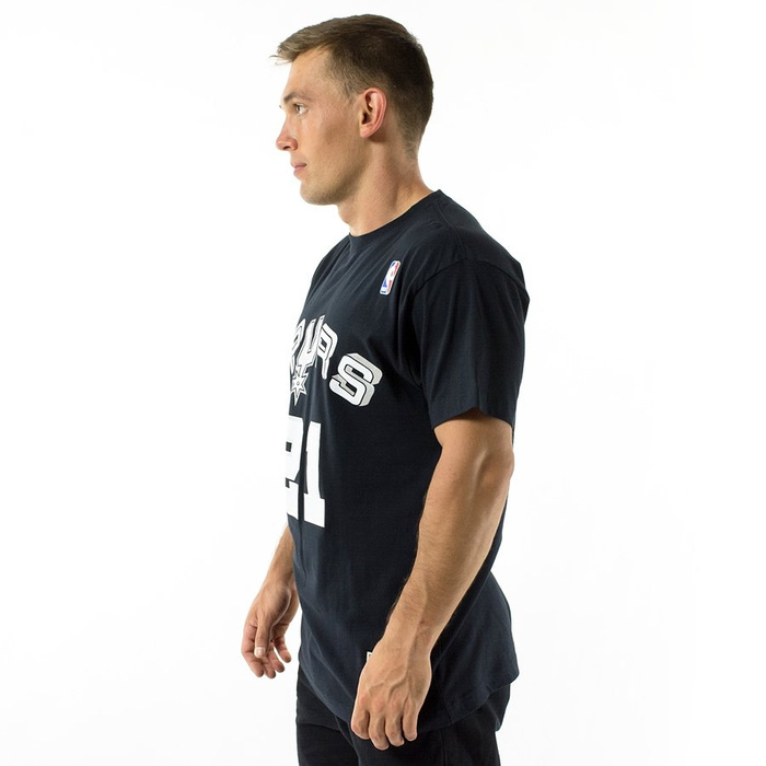 Koszulka męska Mitchell and Ness t-shirt Player Name & Number Traditional Tim Duncan San Antonio Spurs black