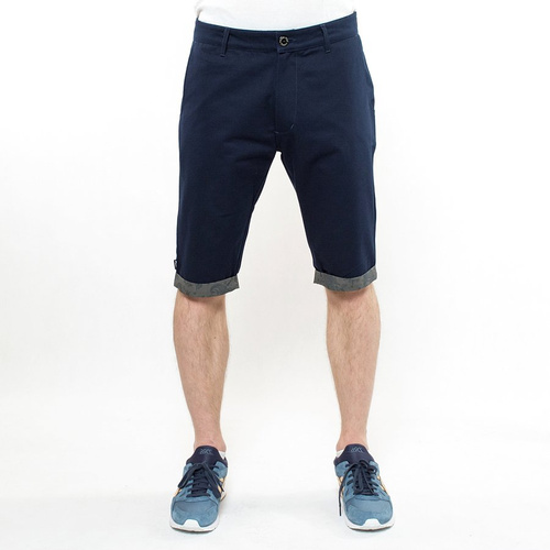Szorty Polski Wąs chino shorts PW Pattern navy