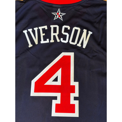 Reebok Jersey Team USA 2004 Allen Iverson navy - used 9,5/10