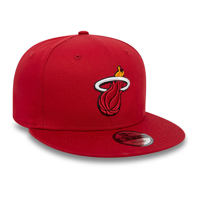 New Era czapka z daszkiem 9FIFTY Snapback NBA Rear Logo Miami Heart dark red
