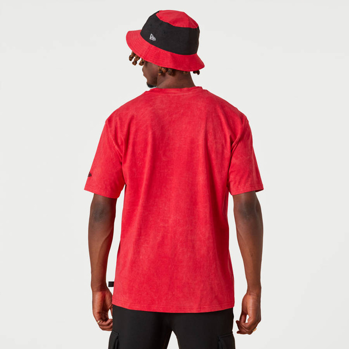 New Era Koszulka męska t-shirt NBA Washed Team Logo Chicago Bulls red