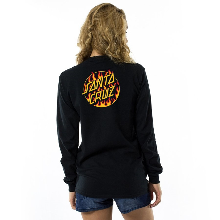 Thrasher longsleeve Flame Logo black