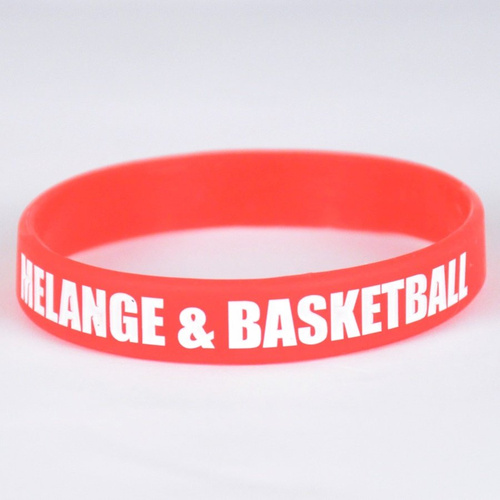 MAT Wear wristband Melange&Basketball red / white