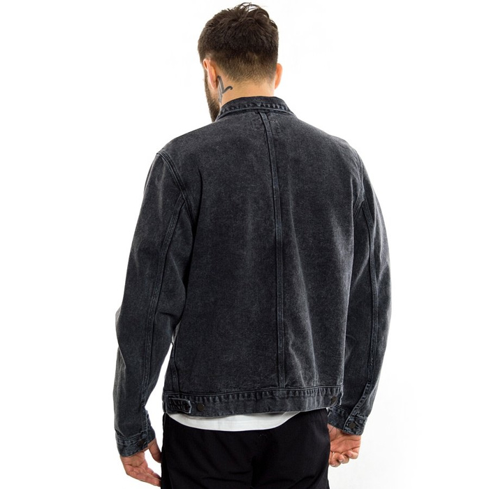 Carhartt WIP Stetson Jacket Organic Cotton Parkland black worn washed