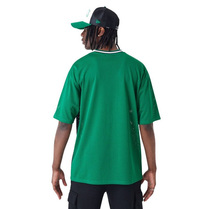 New Era koszulka męska NBA Boston Celtics Arch Graphic Oversized Mesh black-green
