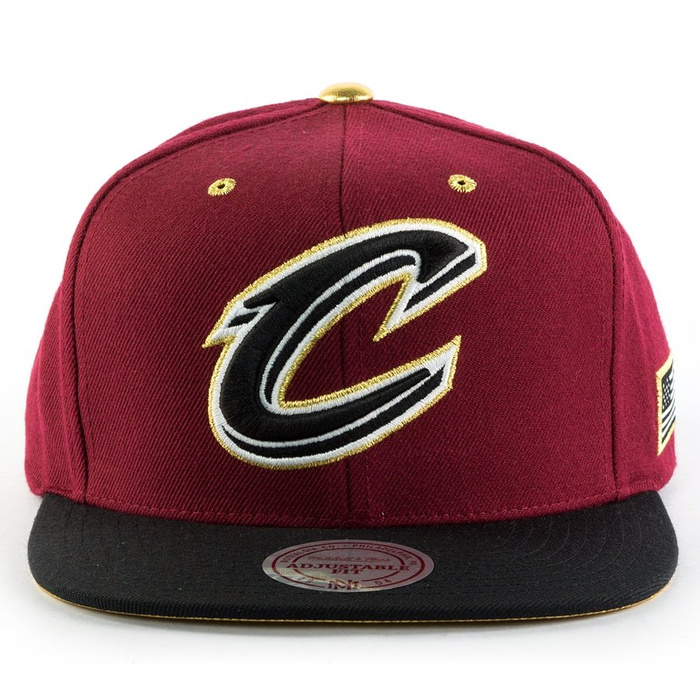 Mitchell and Ness snapback Gold Tip Cleveland Cavaliers burgundy / black / gold