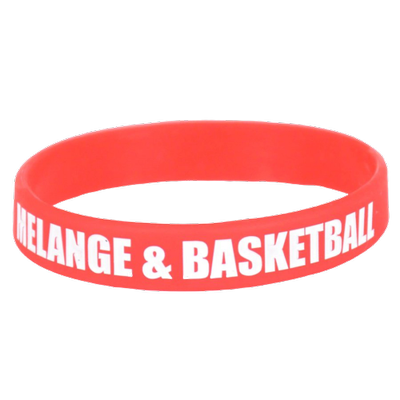 MAT Wear wristband Melange&Basketball red / white