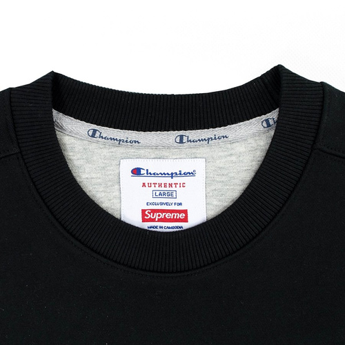 Bluza męska Supreme x Champion crewneck Stay In School black