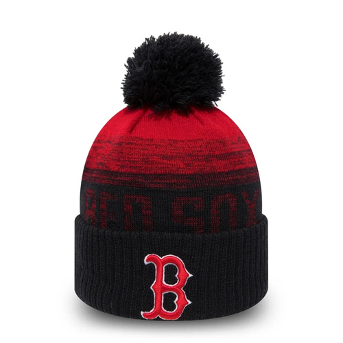 New Era beanie Ombre MLB Boston Red Sox Bobble Knit black / red