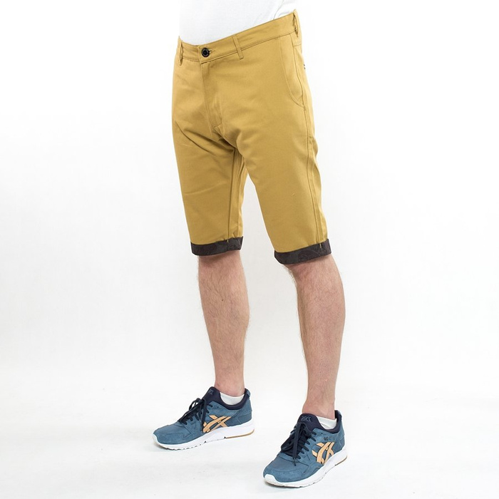 Szorty Polski Wąs chino shorts PW Pattern honey