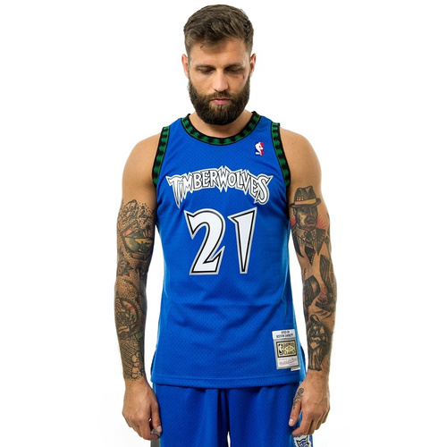 Mitchell and Ness Swingman Jersey 2.0 HWC Minnesota Timberwolves Kevin Garnett 2003-04 blue