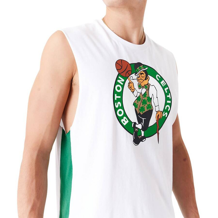 New Era NBA Colour Block Boston Celtics Tank Top white