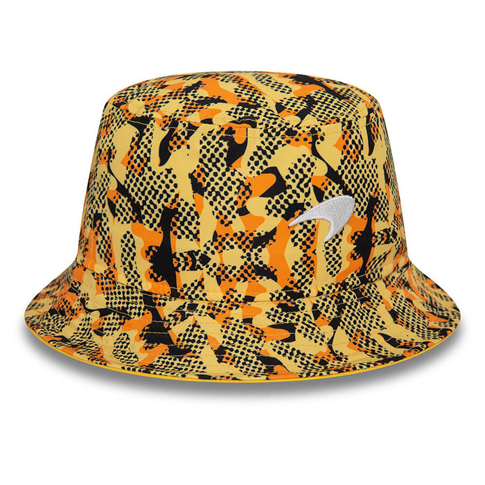 New Era Camo McLaren Racing Bucket Hat yellow