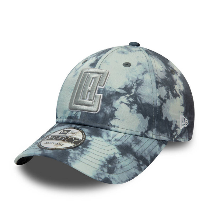 Czapka z daszkiem New Era dad cap 9FORTY NBA Tie Dye Print Los Angeles Clippers grey