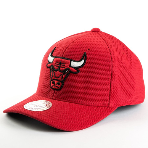 Czapka Mitchell and Ness strapback Hexagon Jersey Mesh Hook and Loop Chicago Bulls red