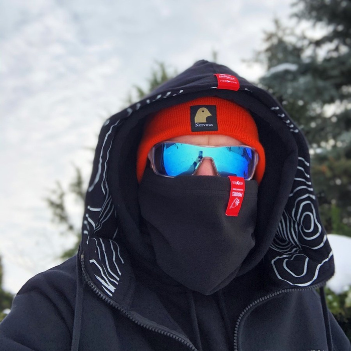 Nervous x SnowProgress neck warmer Black warmer