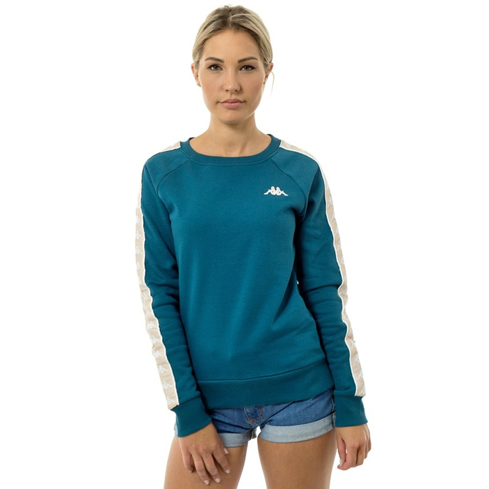 Bluza damska Kappa crewneck Felicienne blue coral