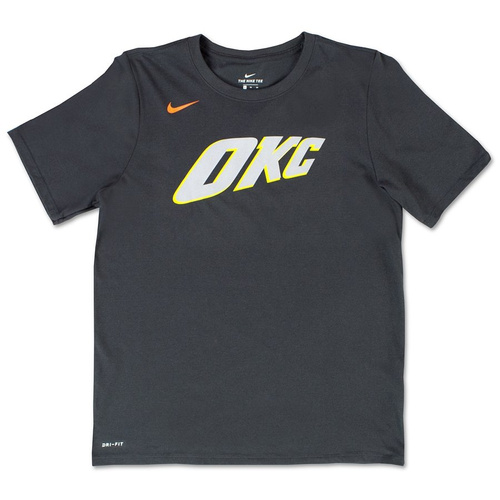 Nike t-shirt City Edition ES Oklahoma City Thunder anthracite / white (EZ2B7NAAETHU)