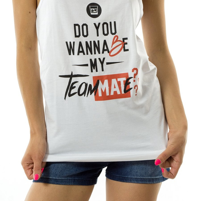 MAT Wear koszulka damska WMNS tank top tee TeamMATe white