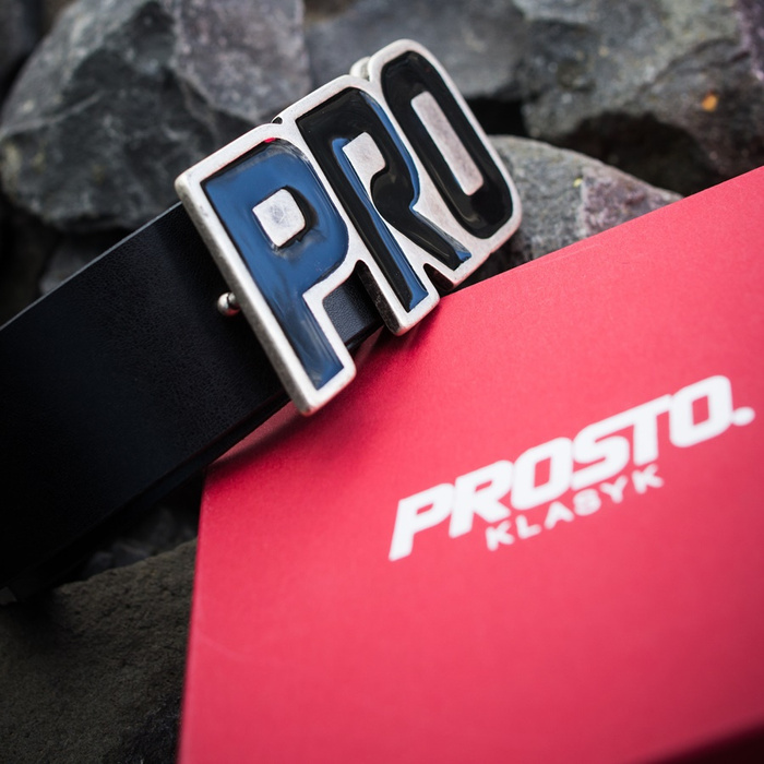 Skórzany pasek Prosto Klasyk belt Oski black