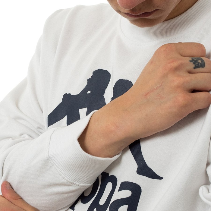 Bluza męska Kappa crewneck Sertum RN white