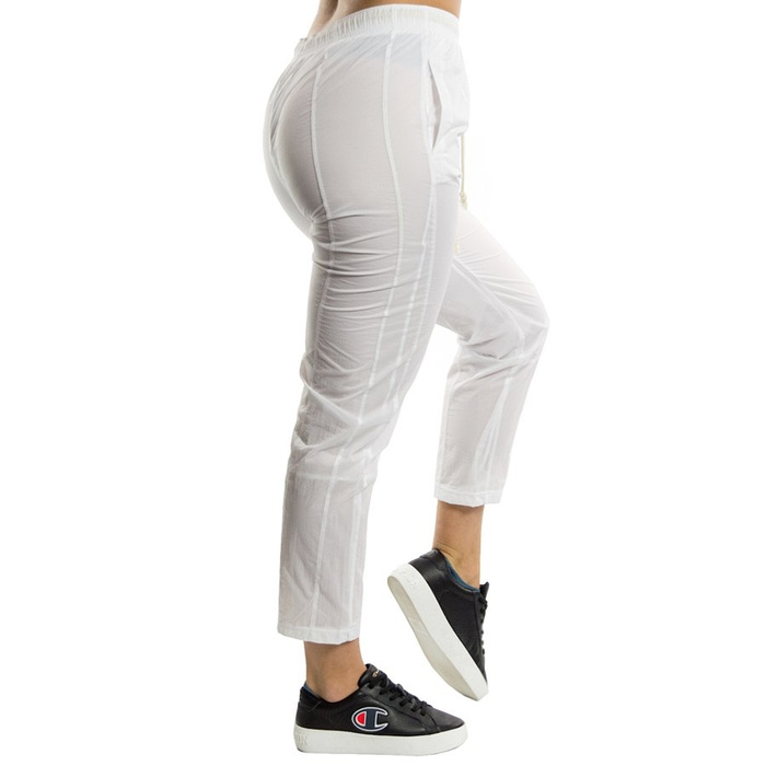 Champion spodnie dresowe damskie Premium Reverse Weave Tape Details Slim Fit Track Pants white (112900/WW001)