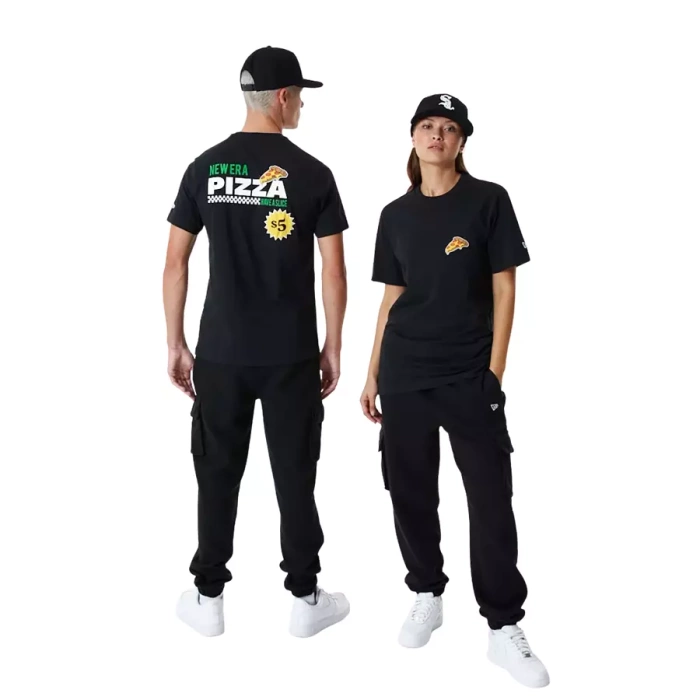 New Era t-shirt Pizza Graphic black
