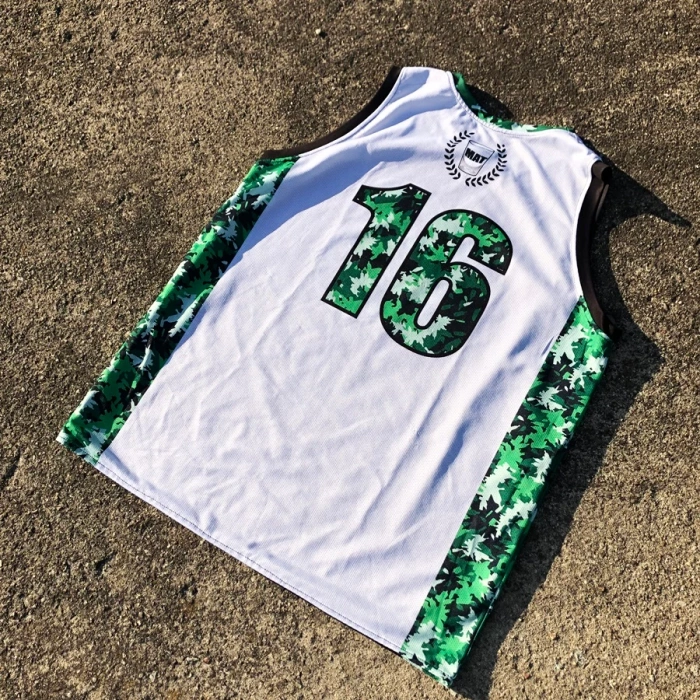 Proton x Melanżowe Akcesoria Tekstylne x MAT Wear reversible jersey Bottle Camo white / black / camo