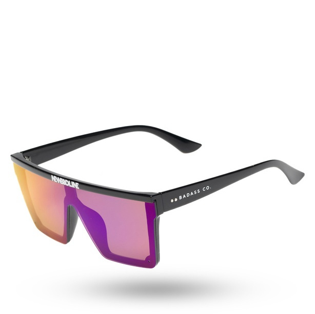 NewBadLine sunglasses One Glass black flash - green mirror 01-77