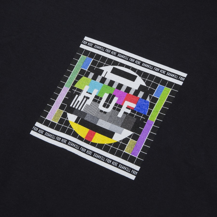 HUF longsleeve Test Screen black