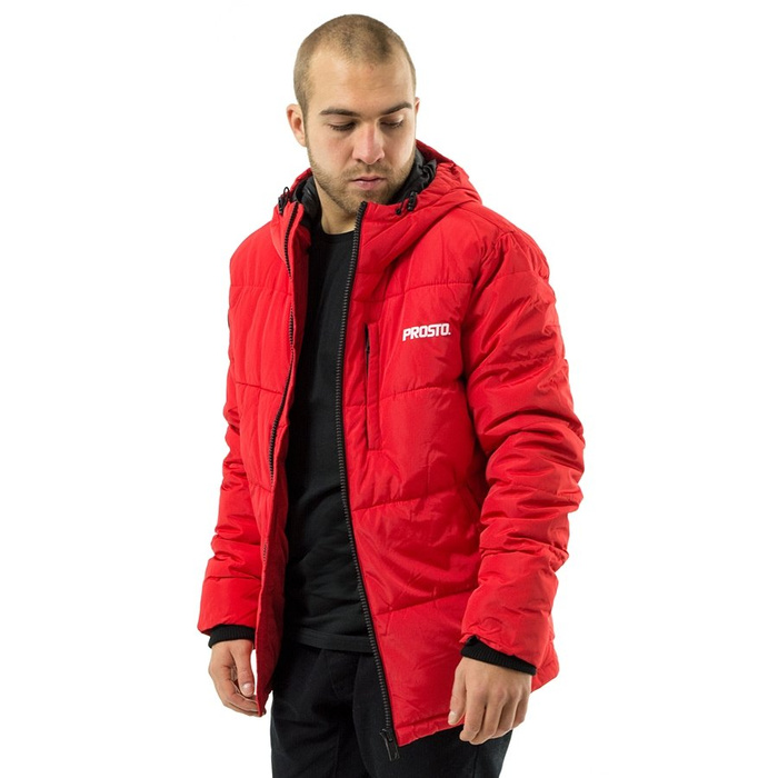 Kurtka zimowa męska Prosto Klasyk jacket Winter Adament red